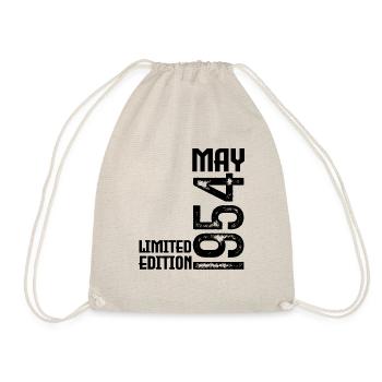 Geschenk Mai 1954. Jahrestag Mai 1954. Mai 1954. - Turnbeutel - Natur - Vorne