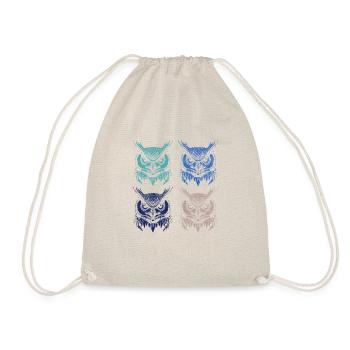Nature : hibou, faune, forêt, animaux, art, hibou - Sac de sport léger - nature - Devant
