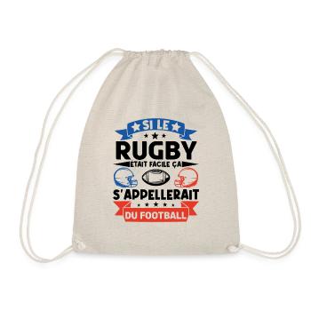 Cadeau rugbyman. cadeau rugby France. rugby fan . - Sac de sport léger - nature - Devant