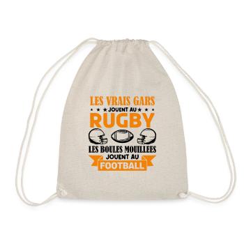 Cadeau rugbyman, cadeau Fan de rugby.Rugby. - Sac de sport léger - nature - Devant