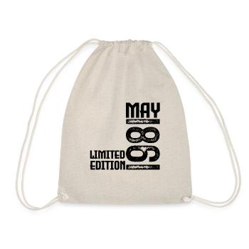 Geschenk Mai 1981. Jubiläum Mai 1981. Mai 1981. - Turnbeutel - Natur - Vorne