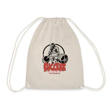GYM No Excuses Body Building Fitness Gorilla - Drawstring Bag - nature - Front
