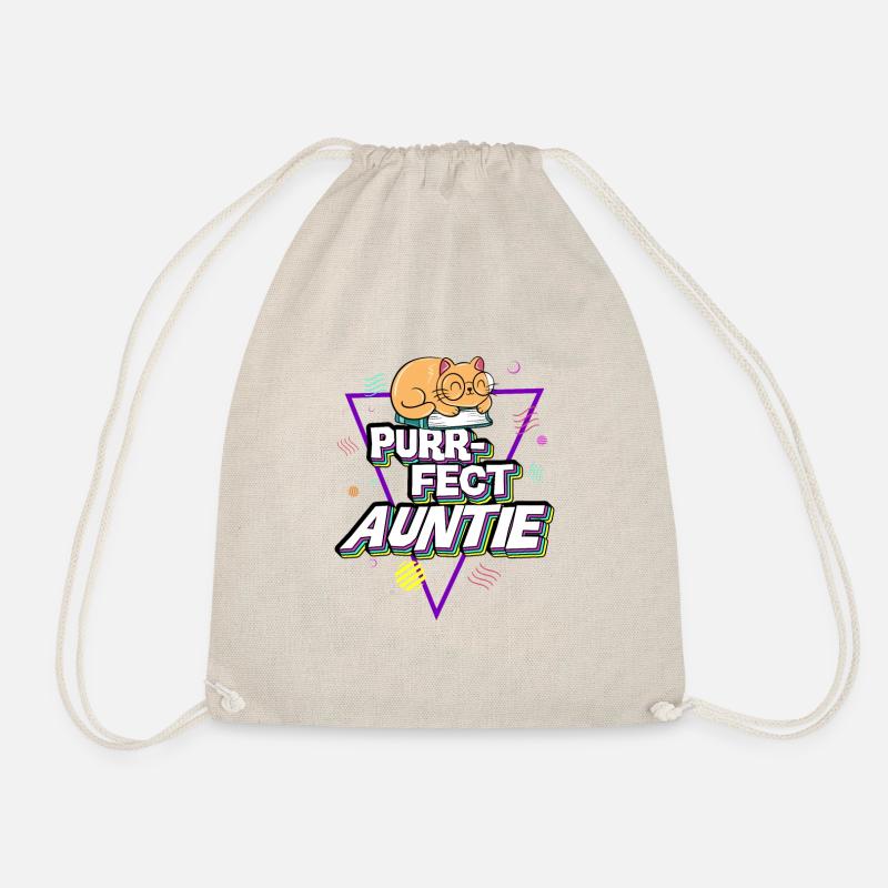 Purr Fact Auntie 2 - Turnbeutel - Natur