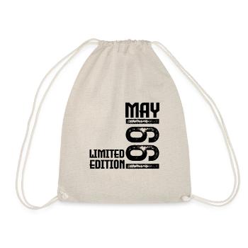 Gift May 1991. anniversary may 1991. May 1991. - Drawstring Bag - nature - Front