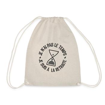 cadeau de retraite, cadeau départ en retraite. - Sac de sport léger - nature - Devant