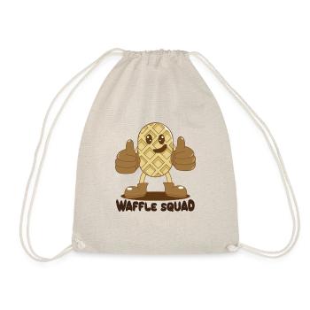 Waffle Squad Ironic Waffle Food Lover Pancakes - Drawstring Bag - nature - Front