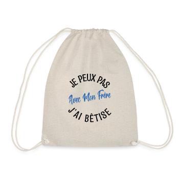 idée Cadeau frère. cadeau frères et sœurs. - Sac de sport léger - nature - Devant