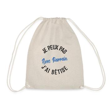 Cadeau Parrain, Cadeau futur parrain. - Sac de sport léger - nature - Devant