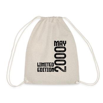 Gift May 2000. anniversary may 2000. May 2000. - Drawstring Bag - nature - Front