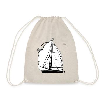 Segelschiff Segler Segelboot Segelsport Segeln - Turnbeutel - Natur - Vorne