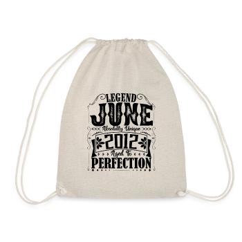 juin 2012. Anniversaire juin 2012 Cadeau juin 2012 - Sac de sport léger - nature - Devant