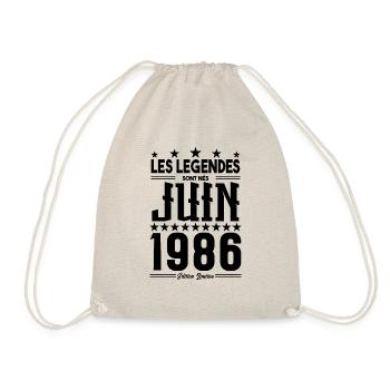 cadeau d'anniversaire juin 1986. Cadeau Juin 1986. - Sac de sport léger - nature - Devant