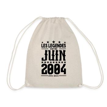 cadeau d'anniversaire juin 2004. Cadeau Juin 2004. - Sac de sport léger - nature - Devant