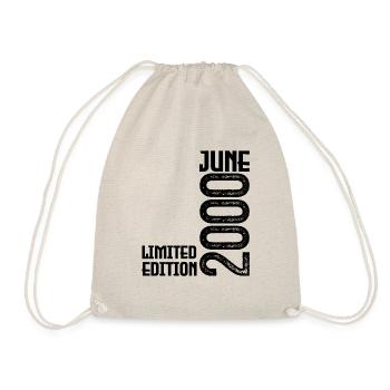 Gift June 2000 anniversary June 2000. June 2000 - Drawstring Bag - nature - Front