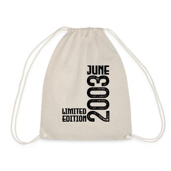 Gift June 2003 anniversary June 2003. June 2003 - Drawstring Bag - nature - Front