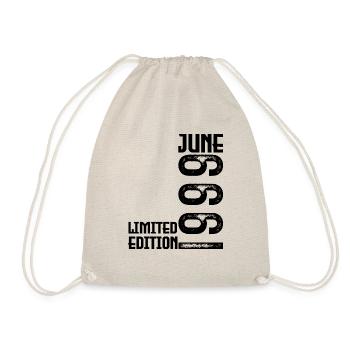 Gift June 1999 anniversary June 1999. June 1999 - Drawstring Bag - nature - Front