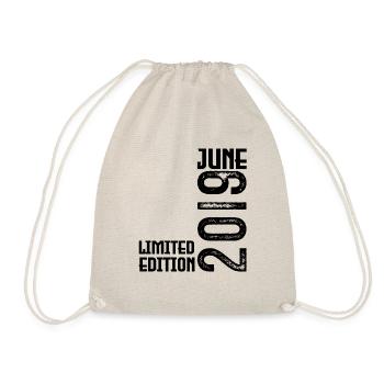 Gift June 2019 anniversary June 2019. June 2019 - Drawstring Bag - nature - Front