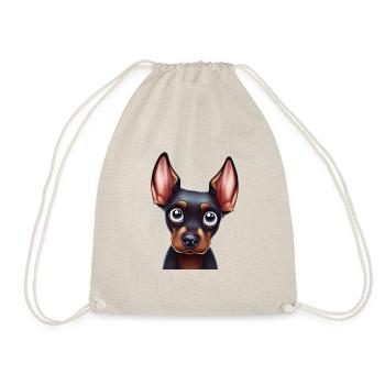 Art ludique Doberman Pinscher - Sac de sport léger - nature - Devant