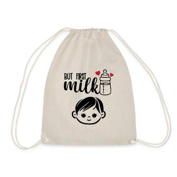 mais le premier lait drôle Baby Quotes - Sac de sport léger - nature - Devant
