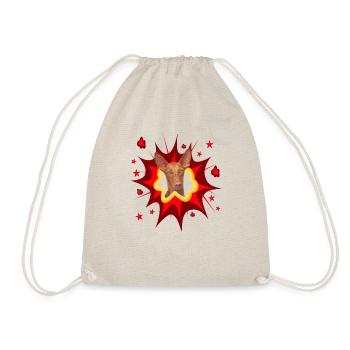 Conception de chien comique - Pow - Pharaoh Dog - Sac de sport léger - nature - Devant