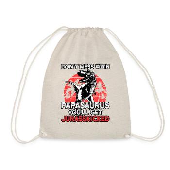 Papa Saurus Dinosaures Familles Dino Papasaurus - Sac de sport léger - nature - Devant