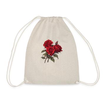Roses Lover Cool Vintage Flowers Lover Novelty Pun - Drawstring Bag - nature - Front