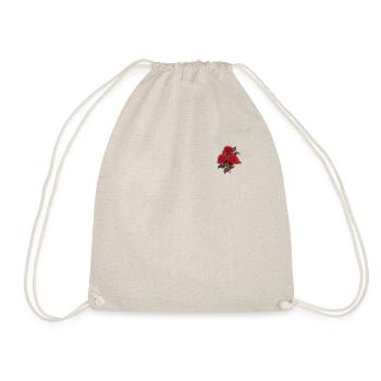 Logo Roses Rouges Patch Vintage Fleurs Amoureux Nouveauté - Sac de sport léger - nature - Devant