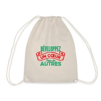 Développez un cœur - Sac de sport léger - nature - Devant