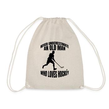 Hockey sur gazon Cadeau Joueur de hockey sur sol - Sac de sport léger - nature - Devant