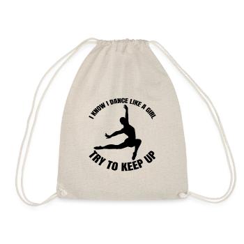 Ballerina Ballet Gift Dancer Dance Class Dance - Drawstring Bag - nature - Front