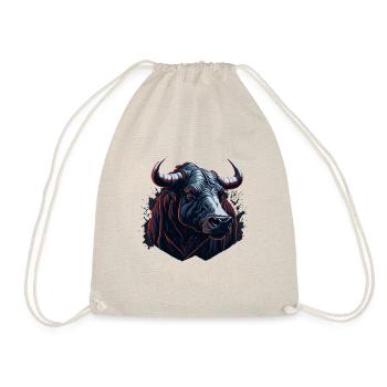 Tête de taureau de vache - Sac de sport léger - nature - Devant