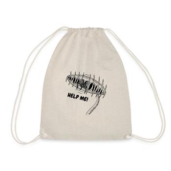 Venus Flytrap Carnivorous Plant Art - Drawstring Bag - nature - Front