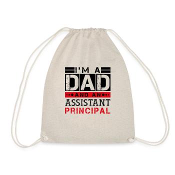 I'm a Dad and an Assistant Principal - Sac de sport léger - nature - Devant