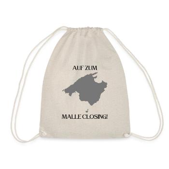 Auf gehts zum Malle Closing! Party, Mallorca, JGA! - Turnbeutel - Natur - Vorne