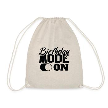 Birthday Mode On Fun Celebration - Drawstring Bag - nature - Front