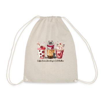 Cute little Coffee and my Himalayan Cat Coffee Cup - Drawstring Bag - nature - Front
