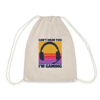Can't Hear You In Gaming - Cool Gaming Design - Drawstring Bag - nature - Front