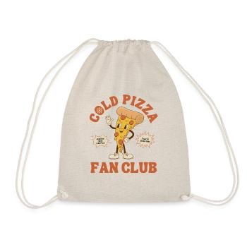 Cold Pizza Fan Club - Funny Pizza Lover - Drawstring Bag - nature - Front