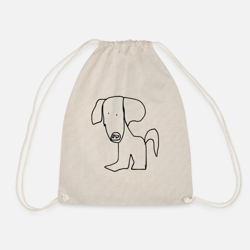Hund - Turnbeutel - Natur