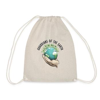 Environmental Protection T-Shirt | Sustainable gift idea - Drawstring Bag - nature - Front