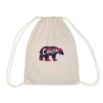 Cousin Ours Idée Cadeau Assortis Pour La Famille - Sac de sport léger - nature - Devant