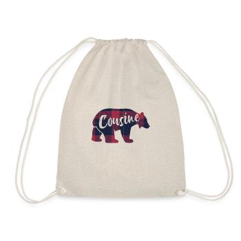 Cousine Ours Idée Cadeau Assortis Pour La Famille - Sac de sport léger - nature - Devant