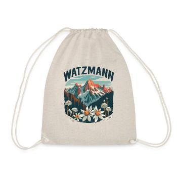 Alpenblumen Berg Watzmann Bayern Berchtesgaden - Turnbeutel - Natur - Vorne