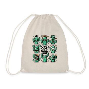 Cactus - Can't touch this - Drawstring Bag - nature - Front