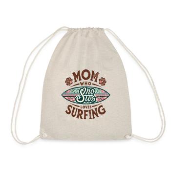 Maman qui aime surfer - Sac de sport léger - nature - Devant