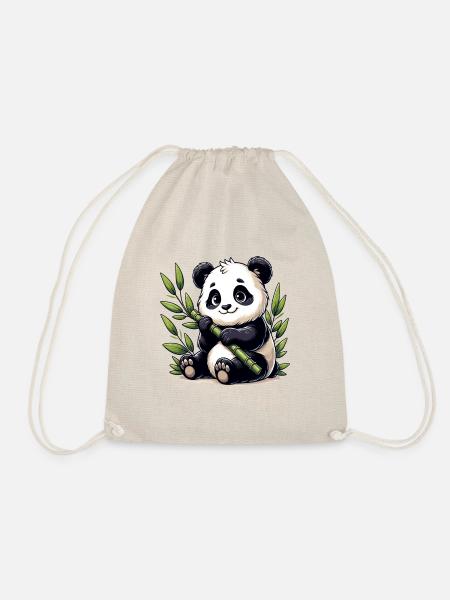 Niedlicher Panda - Turnbeutel - Natur