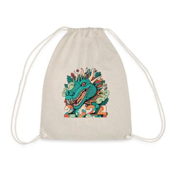HAPPY NEW YEAR DRAGON 2024 - Drawstring Bag - nature - Front