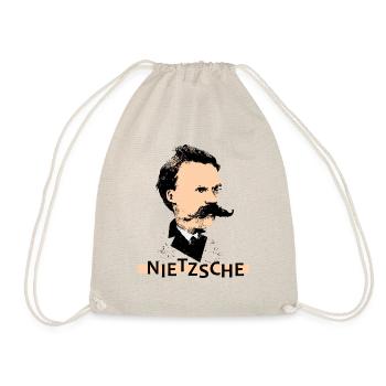 Nietzsche - Drawstring Bag - nature - Front