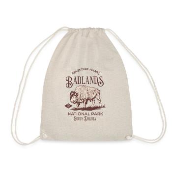 Badlands National Park South Dakota - Drawstring Bag - nature - Front