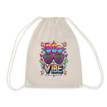 90s Vibe Vintage Retro - Drawstring Bag - nature - Front